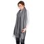 ELF KUCKUCK Schal Damen Winter Baumwolle Winterschal Pashmina, Geschenke für Frauen Freundin Mama, Dunkelgrau