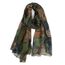 Van Der Rich ® - Tücher Schal Dessin Blumen Größe: 180cm*80cm - Damen (31-Khaki, TU)