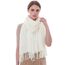RIIQIICHY Damen Schal Elfenbein Stola Festlich für Abendkleid Pashmina Schals Tücher für Frauen Hochzeit Schultertuch Frühling Winter Schal Warme Kuschelig