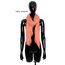 Van Der Rich ® - Schal mit fein gekreppter Oberfläche für Damen und Herren (34-Orange, One Size)