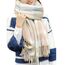 Tuopuda Damen Schal Kariert Pashmina XXL Stolen übergroßer Herbstschal Winterschal Karo Tartan Schultertuch Plaid Deckenschal Modeschal Weicher Warmer Oversized Fransen Poncho, O