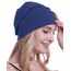 osvyo Baumwolle Chemo Hüte Soft Caps Krebs Kopfbedeckungen für Frauen Haarausfall versiegelt Verpackung,Star Command BLAU