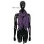 Van Der Rich ® - Schal mit fein gekreppter Oberfläche für Damen und Herren (82-Violett, One Size)