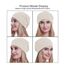 osvyo Baumwolle Chemo Hüte Soft Caps Krebs Kopfbedeckungen für Frauen Haarausfall versiegelt Verpackung,PULVERWEISS
