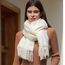RIIQIICHY Damen Schal Elfenbein Stola Festlich für Abendkleid Pashmina Schals Tücher für Frauen Hochzeit Schultertuch Frühling Winter Schal Warme Kuschelig