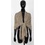 Van Der Rich ® - Schal mit fein gekreppter Oberfläche für Damen und Herren (23-Taupe, One Size)