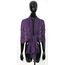 Van Der Rich ® - Schal mit fein gekreppter Oberfläche für Damen und Herren (82-Violett, One Size)