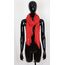 Van Der Rich ® - Schal mit fein gekreppter Oberfläche für Damen und Herren (45-Rot, One Size)