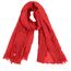 Van Der Rich ® - Schal mit fein gekreppter Oberfläche für Damen und Herren (45-Rot, One Size)