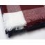 Lantch Damen Schal Kariert übergroßer Quadratisch Deckenschal Herbstschal Winterschal Karo Tartan Streifen Plaid Muster XXL Oversized Fransen Poncho (Stil4)