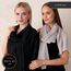 Chiffon Schal Damen Schwarz - Seidenweich und Federleicht - Eleganter Halstuch Schal - Polyester Tuch Halstuch Damen Frühling Sommer - Pflegeleichtes Schaltuch - Damenschal Leicht (Schwarz)