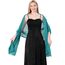 Ladiery Sheer Chiffon Tücher und Wraps für Abendkleider, Damen leichter weicher Schal für Hochzeit Braut Schultertuch