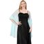Ladiery Sheer Chiffon Tücher und Wraps für Abendkleider, Damen leichter weicher Schal für Hochzeit Braut Schultertuch