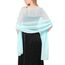 Ladiery Sheer Chiffon Tücher und Wraps für Abendkleider, Damen leichter weicher Schal für Hochzeit Braut Schultertuch