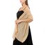 Ladiery Sheer Chiffon Tücher und Wraps für Abendkleider, Damen leichter weicher Schal für Hochzeit Braut Schultertuch