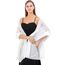 Ladiery Sheer Chiffon Tücher und Wraps für Abendkleider, Damen leichter weicher Schal für Hochzeit Braut Schultertuch