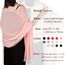 Ladiery Sheer Chiffon Tücher und Wraps für Abendkleider, Damen leichter weicher Schal für Hochzeit Braut Schultertuch