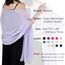 Ladiery Sheer Chiffon Tücher und Wraps für Abendkleider, Damen leichter weicher Schal für Hochzeit Braut Schultertuch