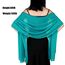 Ladiery Sheer Chiffon Tücher und Wraps für Abendkleider, Damen leichter weicher Schal für Hochzeit Braut Schultertuch
