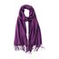 MaaMgic Schal Damen Warm Winter Herbst unifarben Baumwolle mit quasten/fransen, 20+ Farben Einfarbig & Kariert Pashmina Stola Schals MEHRWEG,Violett