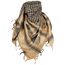 MFH PLO Halstuch mit Fransen Shemagh (Sand/Schwarz/115x110 cm)