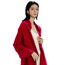 MaaMgic Schal Damen Warm Winter Herbst unifarben Baumwolle mit quasten/fransen, 20+ Farben Einfarbig & Kariert Pashmina Stola Schals MEHRWEG,Rot