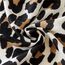 KRUIHAN Frauen Weichen Langen Hals Schal - Damenmode Leopard Tiermuster Cape,Abendgesellschaft Stilvolle Accessoires mit Quaste(Stil B-Beige)