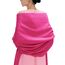 MaaMgic Schal Damen Warm Winter Herbst unifarben Baumwolle mit quasten/fransen, 20+ Farben Einfarbig & Kariert Pashmina Stola Schals MEHRWEG,Rosa Rot 2025