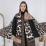 KRUIHAN Schal Leopardenmuster Damen,Imitation Kaschmir Schal Damen,Damenschal Winter Kuschelig,Khaki Schultertuch Frauen Warm,Perfekt für Weihnachten,Geburtstage & Jahrestag,Geschenke für Frauen