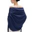 MaaMgic Schal Damen Warm Winter Herbst unifarben Baumwolle mit quasten/fransen, 20+ Farben Einfarbig & Kariert Pashmina Stola Schals MEHRWEG,Navy Blau