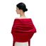 MaaMgic Schal Damen Warm Winter Herbst unifarben Baumwolle mit quasten/fransen, 20+ Farben Einfarbig & Kariert Pashmina Stola Schals MEHRWEG,Rot