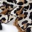 KRUIHAN Frauen Weichen Langen Hals Schal - Damenmode Leopard Tiermuster Cape,Abendgesellschaft Stilvolle Accessoires mit Quaste(Stil B-Beige)
