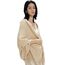 MaaMgic Schal Damen Warm Winter Herbst unifarben Baumwolle mit quasten/fransen, 20+ Farben Einfarbig & Kariert Pashmina Stola Schals MEHRWEG,Creme Braun