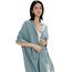 MaaMgic Schal Damen Warm Winter Herbst unifarben Baumwolle mit quasten/fransen, 20+ Farben Einfarbig & Kariert Pashmina Stola Schals MEHRWEG,Soft Blau