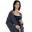 MaaMgic Schal Damen Warm Winter Herbst unifarben Baumwolle mit quasten/fransen, 20+ Farben Einfarbig & Kariert Pashmina Stola Schals MEHRWEG,Dunkel Grau