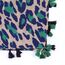 KRUIHAN Frauen Weichen Langen Hals Schal - Damenmode Leopard Tiermuster Cape,Abendgesellschaft Stilvolle Accessoires mit Quaste(Stil B-Blau)