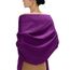 MaaMgic Schal Damen Warm Winter Herbst unifarben Baumwolle mit quasten/fransen, 20+ Farben Einfarbig & Kariert Pashmina Stola Schals MEHRWEG,Violett