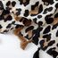 KRUIHAN Frauen Weichen Langen Hals Schal - Damenmode Leopard Tiermuster Cape,Abendgesellschaft Stilvolle Accessoires mit Quaste(Stil B-Beige)
