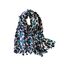 KRUIHAN Frauen Weichen Langen Hals Schal - Damenmode Leopard Tiermuster Cape,Abendgesellschaft Stilvolle Accessoires mit Quaste(Stil B-Blau)