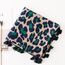 KRUIHAN Frauen Weichen Langen Hals Schal - Damenmode Leopard Tiermuster Cape,Abendgesellschaft Stilvolle Accessoires mit Quaste(Stil B-Blau)