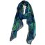 Van Der Rich ® - Tücher Schal Dessin Blumen Größe: 180cm*80cm - Damen (20-Royalblau, TU)