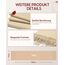 MaaMgic Schal Damen Warm Winter Herbst unifarben Baumwolle mit quasten/fransen, 20+ Farben Einfarbig & Kariert Pashmina Stola Schals MEHRWEG,Creme Braun