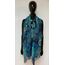 Van Der Rich ® - Tücher Schal Dessin Blumen Größe: 180cm*80cm - Damen (20-Royalblau, TU)