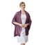 vimate Abendtücher für Kleider - Weiches Pflaumenfarbenes Pashmina Tuch Schal für Damen Hochzeit (DE-Plum & Gold)