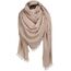 Superora Damen Halstuch Schultertuch Schal Scarf Stola Quadratischer Deckenschal mit Fransen 140 * 140cm