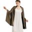 vimate Glitzer Schal Tuch - Elegantes Metallic Abendtuch für Damen, Gäste formelle Kleidung Accessoire (DE-Black & Gold)