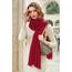 RIIQIICHY Damen Schal Winter Rot Pashmina Stola Festlich Herbst xxl schals Tücher für Abendkleider Frauen Hochzeit Schultertuch