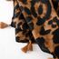 KRUIHAN Frauen Weichen Langen Hals Schal - Damenmode Leopard Tiermuster Cape,Abendgesellschaft Stilvolle Accessoires mit Quaste(Stil B-Braun)