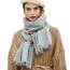 RIIQIICHY Damen Schal Winter Grau Pashmina Stola Festlich Herbst xxl schals Tücher für Abendkleider Frauen Hochzeit schultertuch