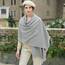 RIIQIICHY Damen Schal Winter Grau Pashmina Stola Festlich Herbst xxl schals Tücher für Abendkleider Frauen Hochzeit schultertuch